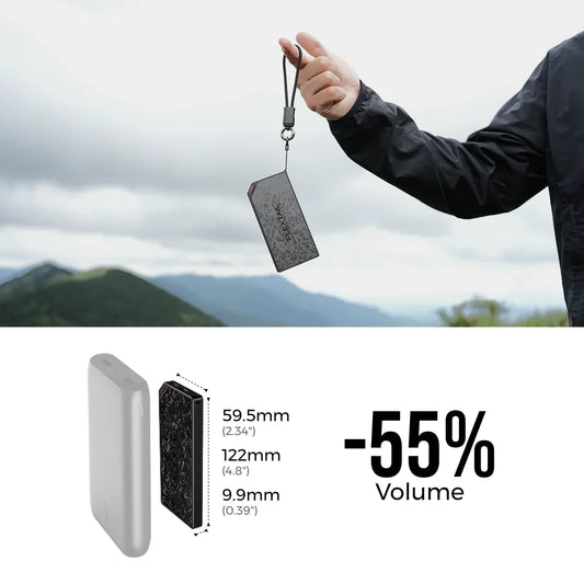 Flextail ZERO POWER 10,000C - The World's Lightest & Thinnest 10,000mAh Power Bank (145g, 22.5W)