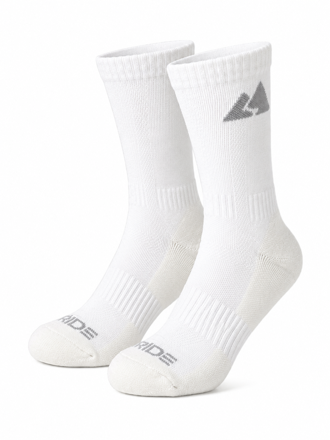 Hochwertige weiße Merino-Crew-Socken für Wandern, Aktivitäten und Laufen