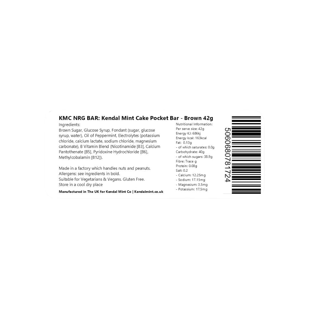 KMC NRG BAR Kendal Mint Cake Pocket Energy Bar - Golden Brown