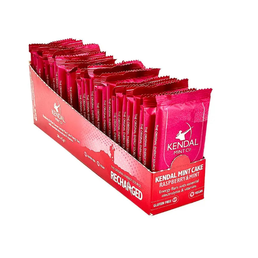 KMC NRG BAR Kendal Mint Cake Pocket Energy Bar - Raspberry & Mint