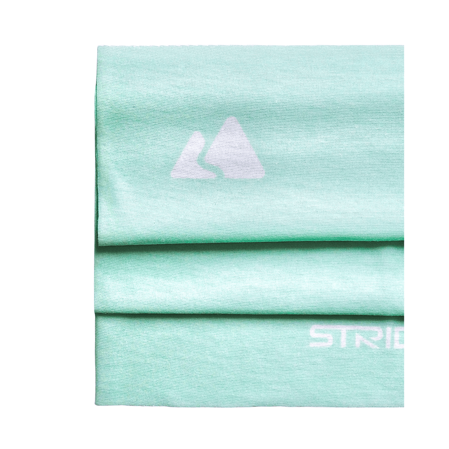 Mint green neck warmer layered display