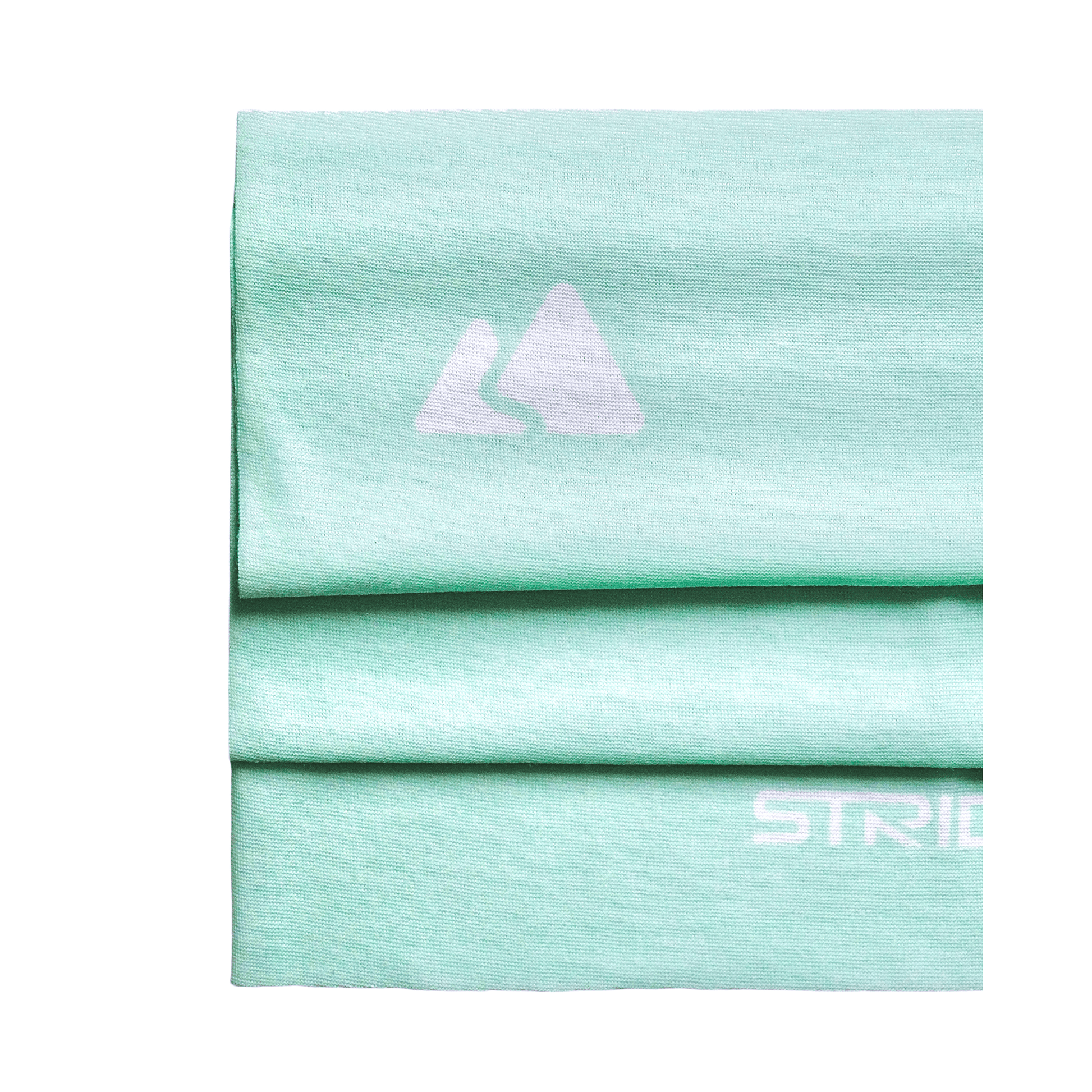 Mint green neck warmer layered display