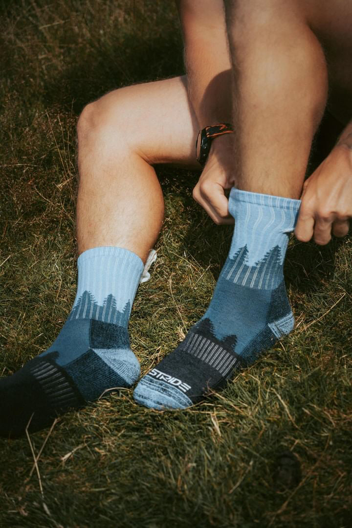 Premium Merino wool crew socks for hiking and outdoor activities