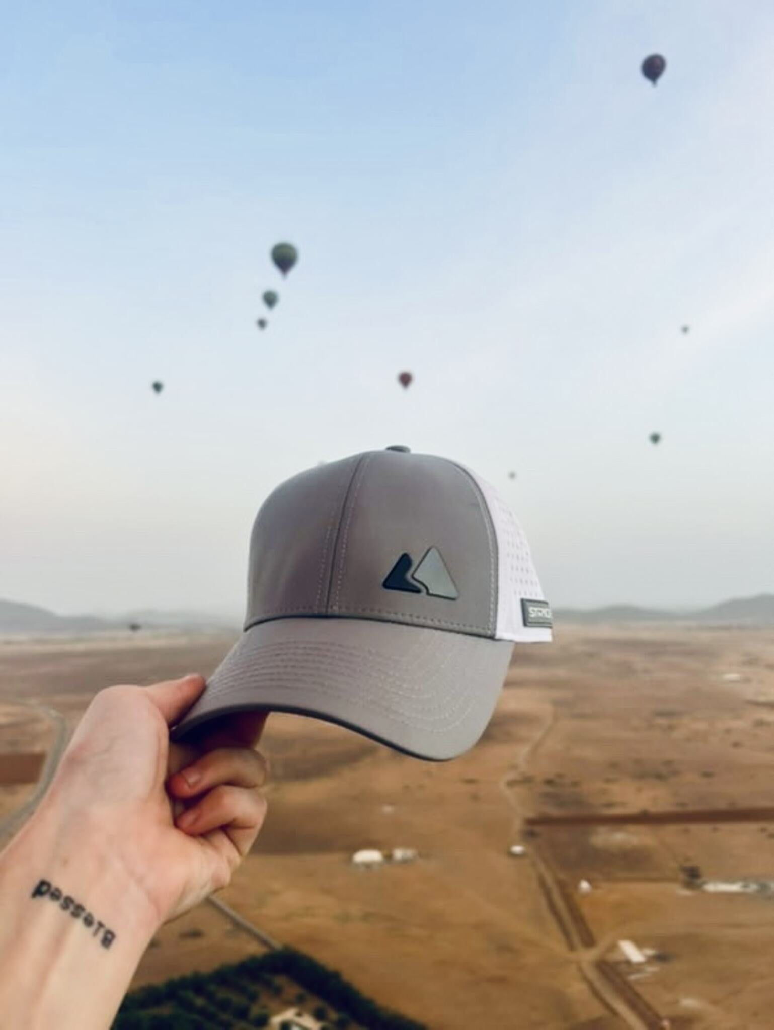 All-weather running cap with moisture-wicking fabric