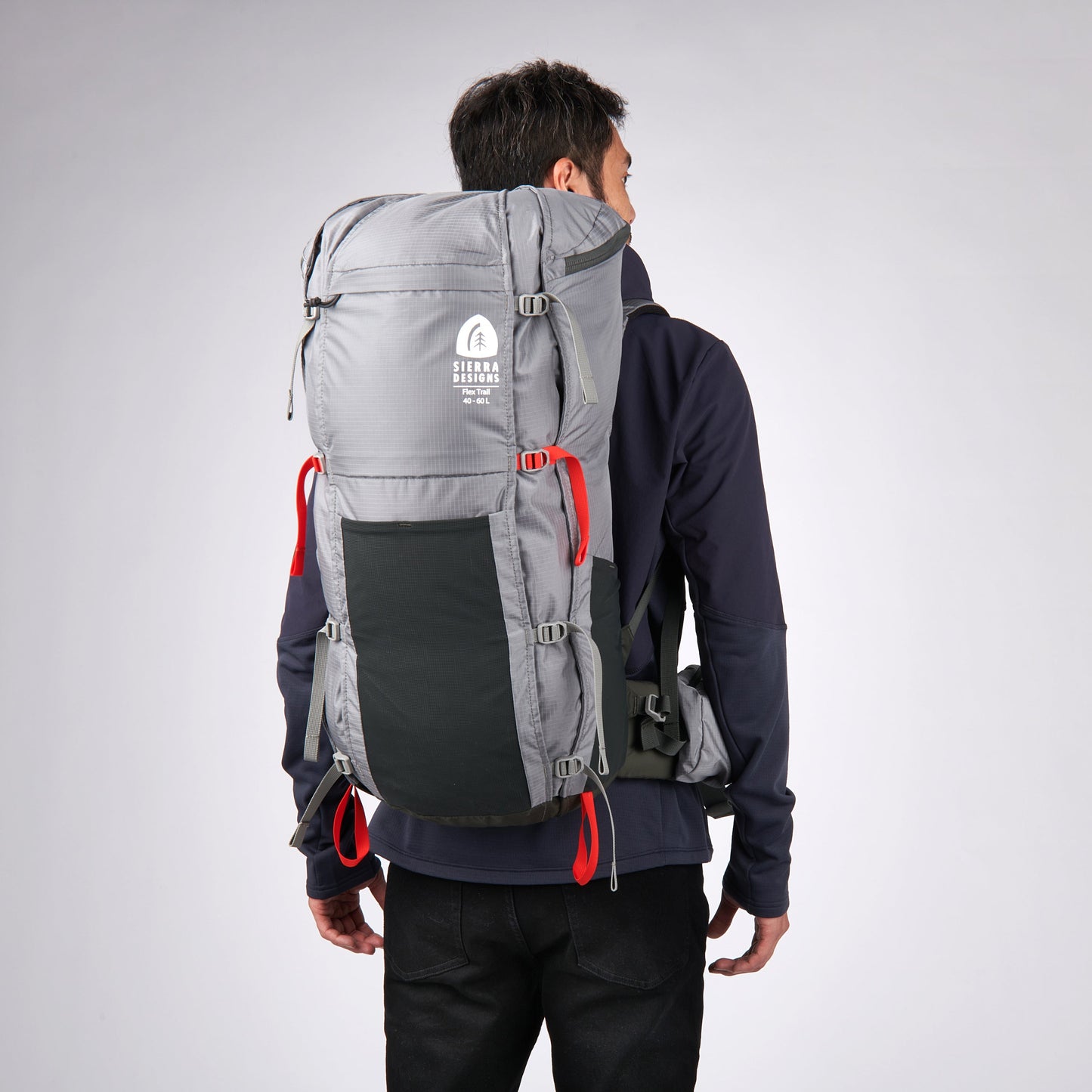 Sierra Designs Flex Trail 40L-60L Rucksack - Wild Dove/Peat